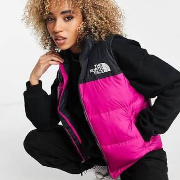The North Face Jackets & Blazers - 💗 The North Face 1996 Nuptse 700 Black and Pink Puffer Vest